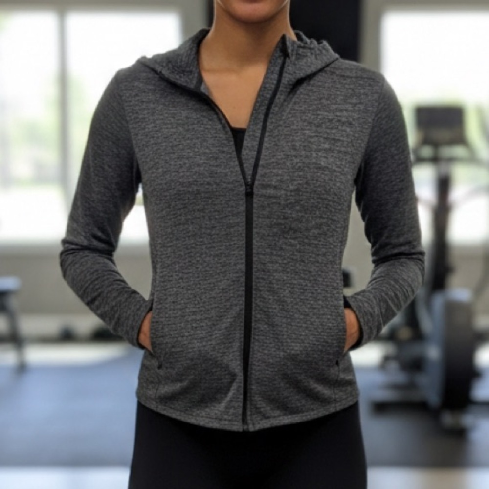 Banana Republic activewear zip up hooded jacket